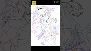 【線画メイキング】ブルアカ下江コハルギャルver #イラストメイキング #clipstudiopaint #drawingtutorial #ブルーアーカイブ #bluearchiveglobal