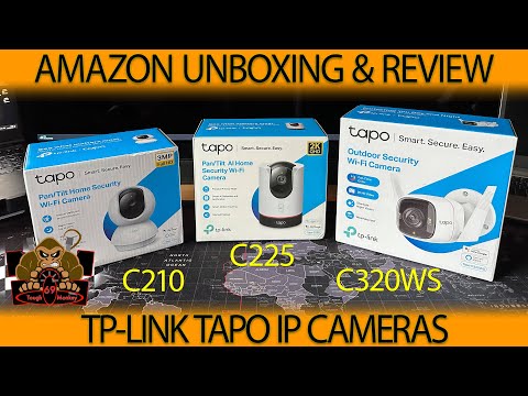 TP-Link Tapo 2K IP Cameras. C210, C225 & C320WS: Amazon Product Unboxing, Test and Review