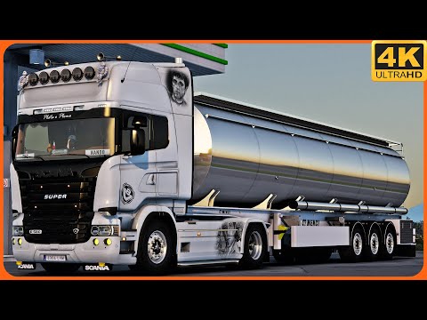 [TS-PC] ETS2 4K | PROMODS | SCANIA R580 V8 (OPEN PIPE) | SERRES 🇬🇷 - PESCARA 🇮🇹
