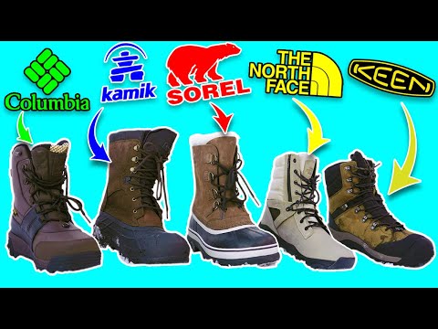 Top 5 Winter Boots CUT IN HALF - Sorel vs Columbia vs...