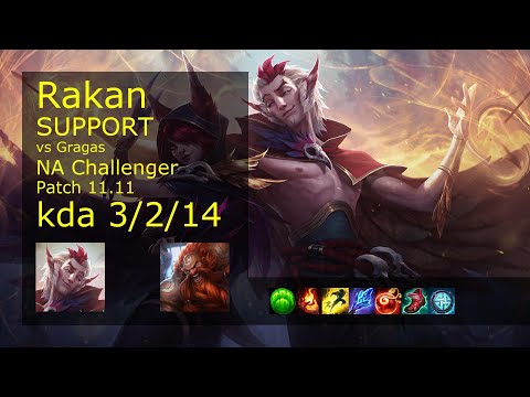 Rakan Support & Draven vs Gragas & Kai'Sa - NA Challenger 3/2/14 Patch 11.11 Gameplay