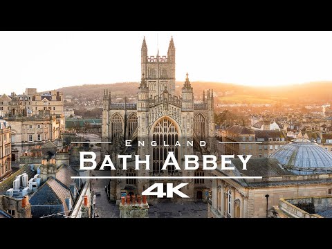 Bath Abbey, England 🏴󠁧󠁢󠁥󠁮󠁧󠁿🇬🇧 - by drone [4K]