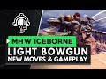 Monster Hunter World Iceborne | New Light Bowgun Moves, Gameplay & Master Rank Great Jagras Armor