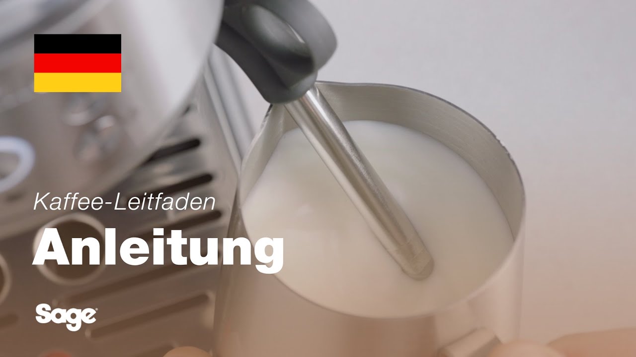 Tutorial für Breville-Kaffee - Manuelles Aufschäumen von Milch