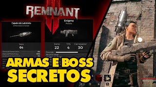 Remnant 2 - Chefe e Armas Secretas no Labirinto! guia das armas secretas