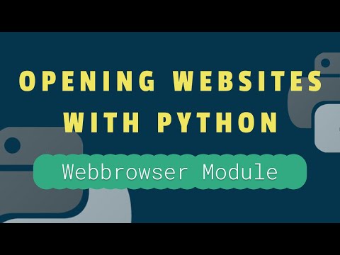 How To Open Any Website In Python Webbrowser Module In Python Python Project