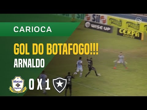 GOL (ARNALDO) - MACAÉ X BOTAFOGO - 25/01 - CARIOCA 2018