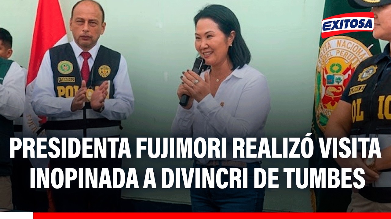 🔴🔵 Presidenta Fujimori realizó visita inopinada a la DIVINCRI de Tumbes