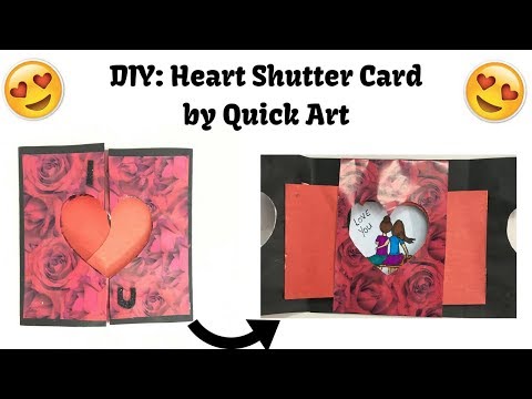DIY: Heart Shutter Card | valentine card | birthday card | handmadecard | handmade gift Video