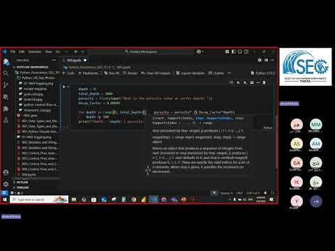 Seg Courses Python Programming For Geoscience 5 Functions And Data Structures