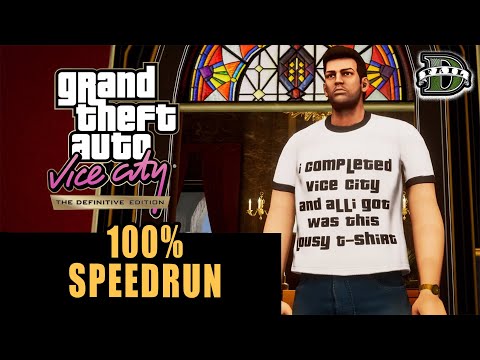 GTA Vice City DE 100% 6:18:21 Speedrun