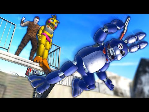 Throwing Animatronics from FNAF Off a DAM - Blade and Sorcery VR Mods