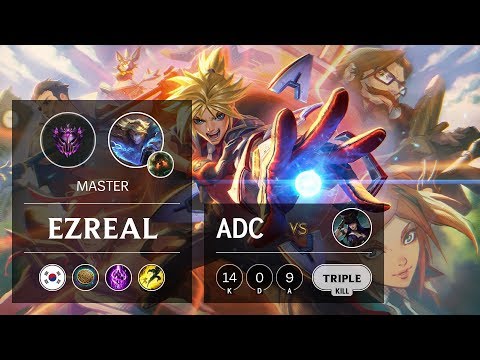 Ezreal ADC vs Caitlyn - KR Master Patch 9.20
