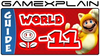 Super Mario 3D World - World Flower-11 Green Stars & Stamp Locations Guide & Walkthrough