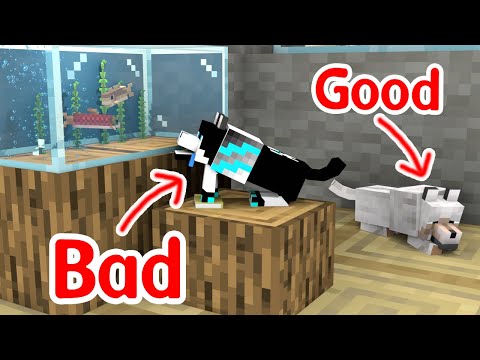 BAD DOG and GOOD DOG - Minecraft Animation