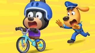 Download lagu Labrador Mengajarkan Anda Cara Mengendarai Sepeda 🚲| Kartun Anak-anak | Kepala Polisi Labrador mp3