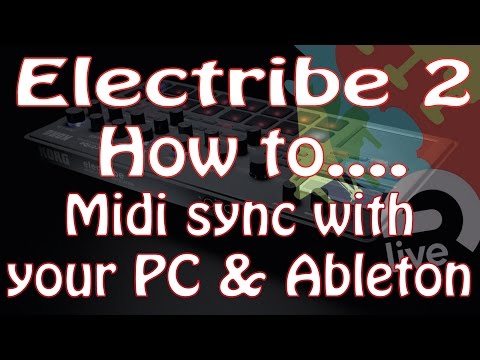 Electribe 2 - How to Midi Sync and monitor using Ableton