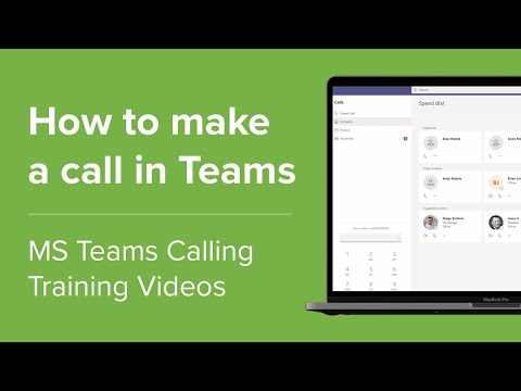 Make a call - Microsoft Teams Training