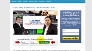 preview picture of video 'Como Usar a Internet para ganhar dinheiro online'