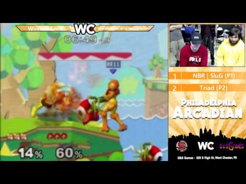 The Philadelphia Arcadian: NBR | SluG (Fox) vs Triad (Samus) - Winners Semis