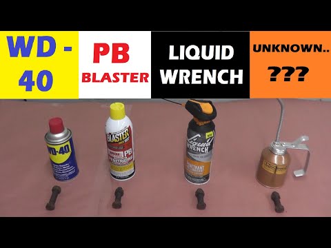 WD40 vs PB Blaster vs LIQUID WRENCH vs UNKNOWN MIRACLE - What's Best For Removing Bolts