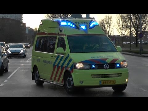 A1, Silverline Ambulance 02-138 Koudum naar het Medisch Centrum Leeuwarden