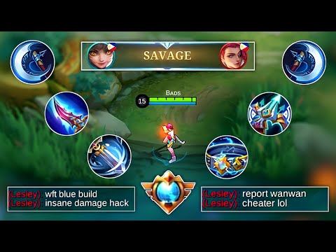 WANWAN BLUE BUILD | ENEMY LAUGH AT MY BUILD | SAVAGE GAMEPLAY ( ENEMY SHOCKED!😱 ) - MLBB
