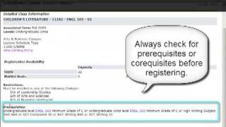 Searching for Courses in BannerWeb