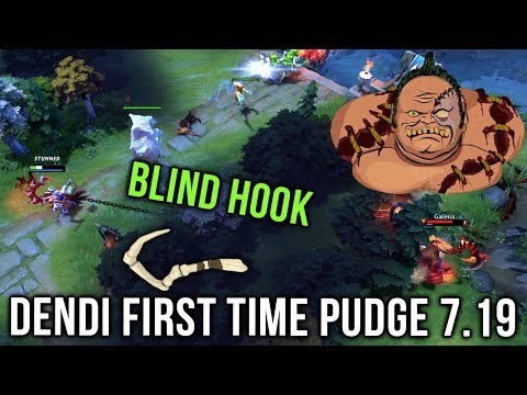Dendi Pudge First Time on 7.19 Patch Nerfed Hook - Reason Why We Love Dendi - Dota 2