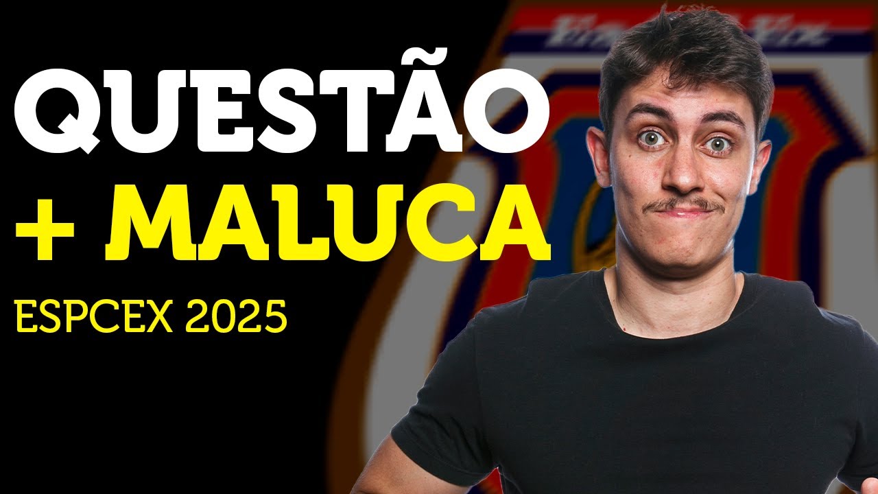Questão mais MALUCA da ESPCEX 2025 (Prova de FÍSICA)