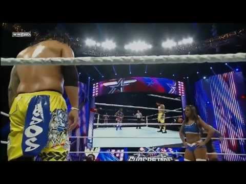 Naomi & Jimmy Uso Staredown