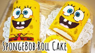 스펀지밥 롤 케이크만들기 スポンジボブロールケーキレシピ How to make SpongeBob Roll Cake [스윗더미 . Sweet The MI]