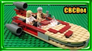 preview picture of video 'LEGO Landspeeder - STAR WARS stop motion build review 8092'