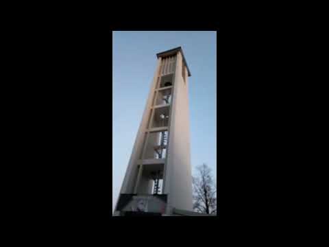 Glocke 1 der katholischen Kirche Maria Suso Ulm und Teilgeläut oder Vollgeläut derselben Kirche