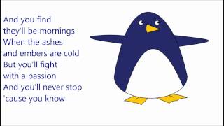 Owl City - Embers ~ HQ (Lyrics and Penguin)