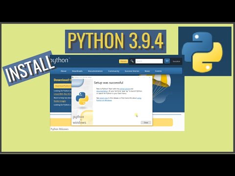 Install PYTHON 3.9.4 on Windows 10 (64 and 32bit) + run python script