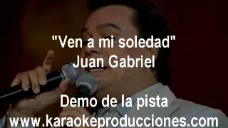 Juan Gabriel - Ven a mi soledad DEMO DE LA PISTA INSTRUMENTAL