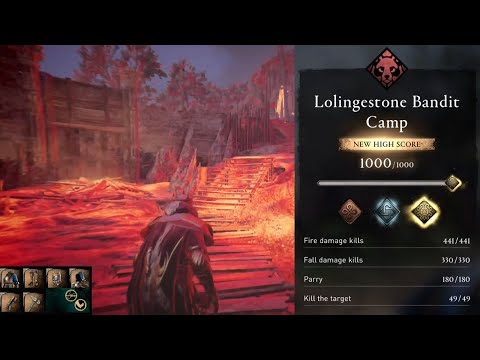 Lolingestone Bandit Camp Bear Mastery Challenge [Just Jump in Fire]: Assassin's Creed Valhalla
