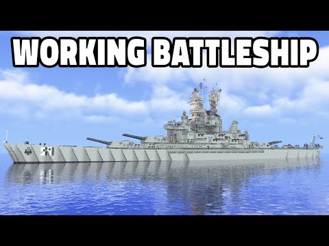 I Built A WORKING BATTLESHIP With Create Mod