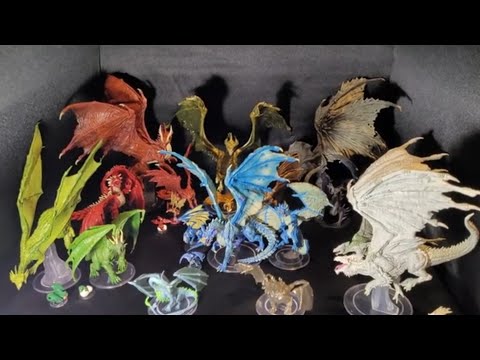 D&D Minis Dragon collection and Wizkids Pathfinder Battles
