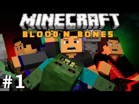 Minecraft: FTB Blood n' Bones Adventure! Ep. 1 - Starting Off AWFUL!