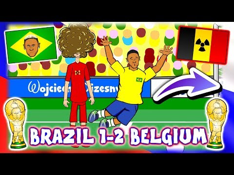 👋🏻BRAZIL OUT!👋🏻 🇧🇷 Brazil vs Belgium 🇧🇪 1-2 (Parody World Cup Goals Highlights Song Neymar Dives)