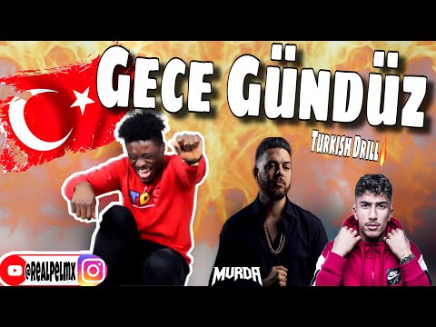 Murda - Gece Gündüz ft. MERO 🇹🇷 [Best Turkish Drill] 🔥🔥🔥(prod. Spanker) *REACTION*