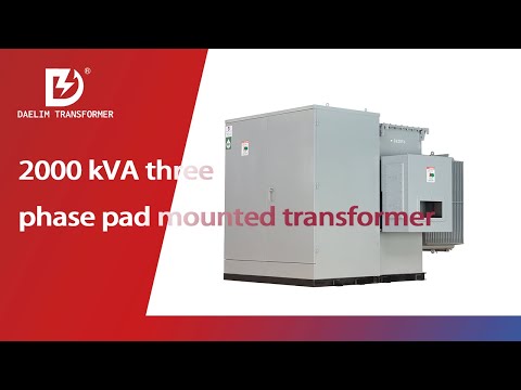 2000 kVA three phase pad mounted transformer