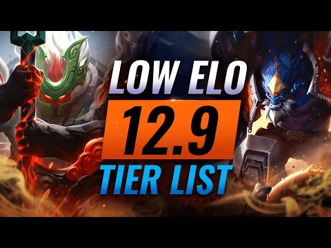 LOW ELO Patch 12.9 TIER LIST: CC is OP - League of Legends