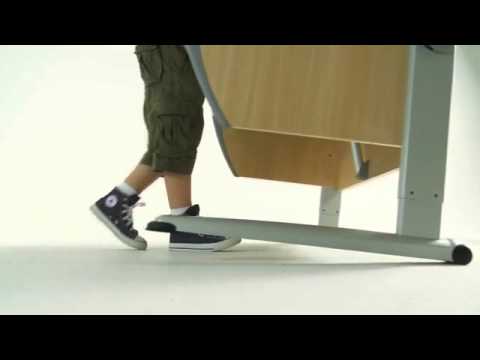 Как легко передвинуть детский регулируемый стол-парту moll