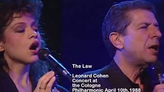 the law Leonard Cohen Concert at the Cologne Philharmonic April 10th 1988