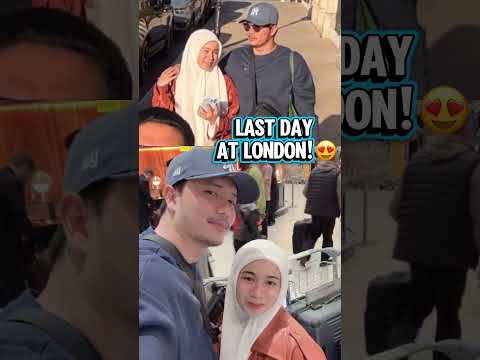Fattah Amira Last Day At London 😍 #fattmira #amiraothman #fattahamin #setulustakdirfattahamira
