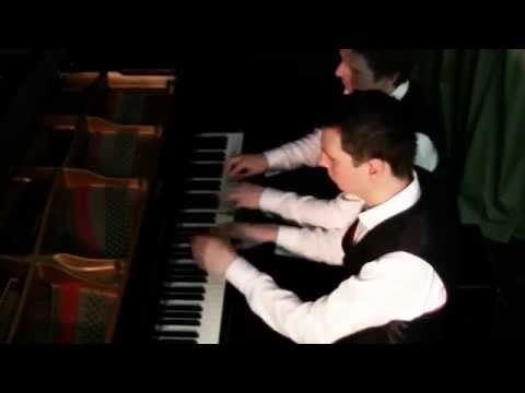J. STRAUSS II: TRITSCH-TRATSCH POLKA (PIANO DUET BY SCOTT BROTHERS DUO)