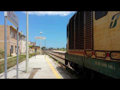 FS Trenitalia diesel locomotives at Roccella Jonica.